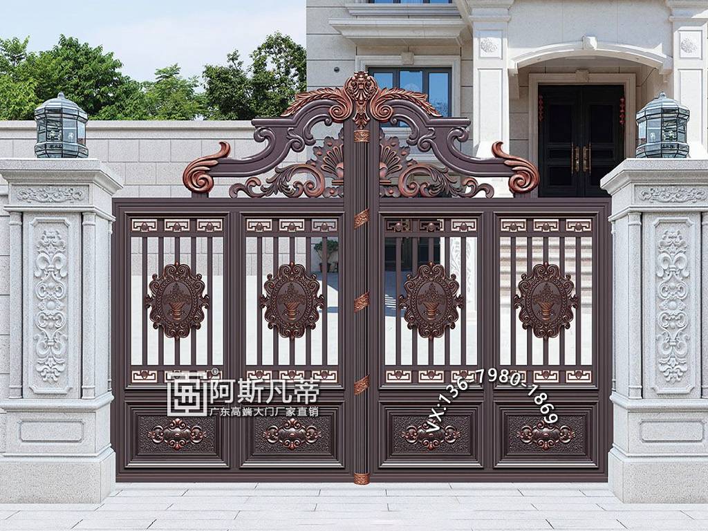 廣州鋁藝別墅門(mén)小別墅大門(mén)庭院門(mén)圖片原始圖片3
