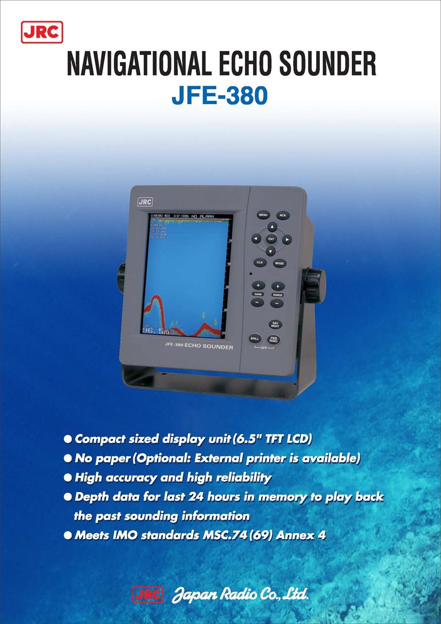 日本JRC原裝進(jìn)口NAVIGATIONAL ECHO SOUNDER：JFE-380原始圖片3