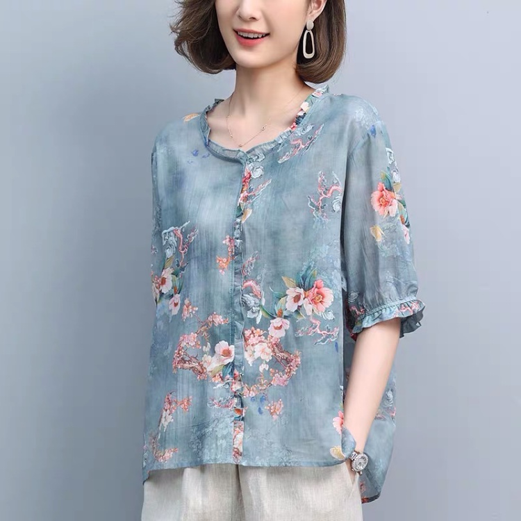 杭州真絲添潭盛泰國風(fēng)桑蠶絲連衣裙民族復(fù)古風(fēng)尾貨庫存批發(fā)原始圖片2