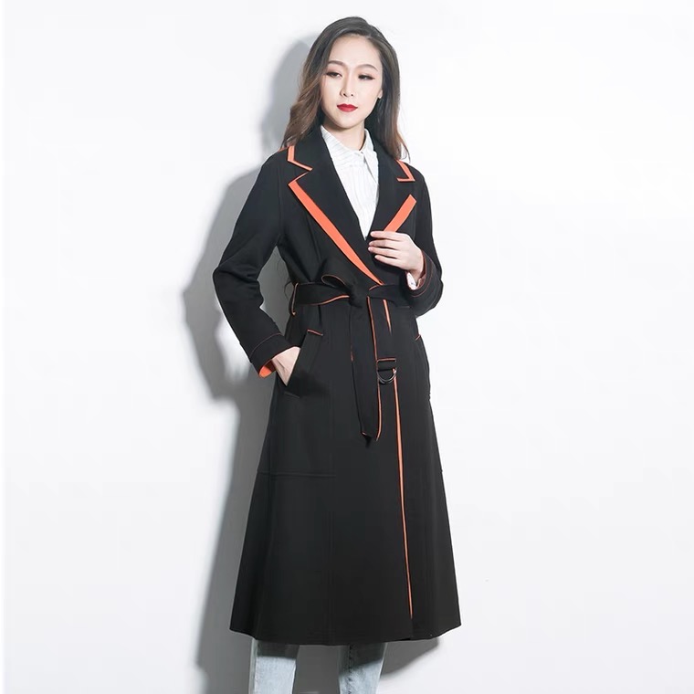 歐萘&香兒國際組合風(fēng)衣 (經(jīng))典色系女裝 版型簡潔利落包容度高不挑身型氣質(zhì)通勤原始圖片2
