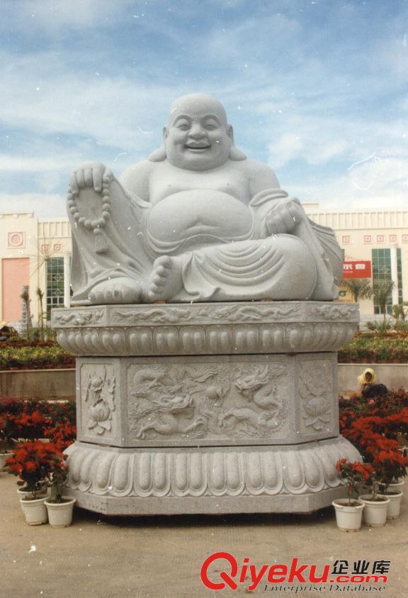 惠安海亨石雕佛像 花崗巖坐姿釋迦摩尼 大肚彌勒佛雕塑擺件