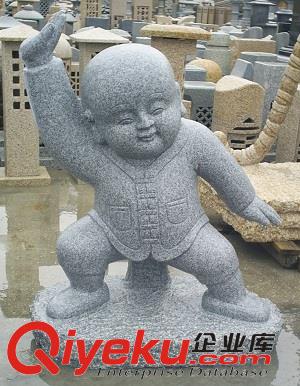 惠安海亨寺廟佛像 石雕小沙彌練功雕塑 寺廟園林小和尚雕塑原始圖片2