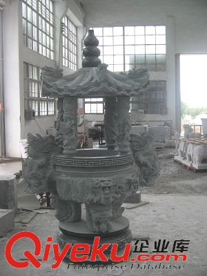 惠安海亨石雕供應香爐墓地 石頭祭祀香爐 宗祠寺廟供佛青石香爐原始圖片2