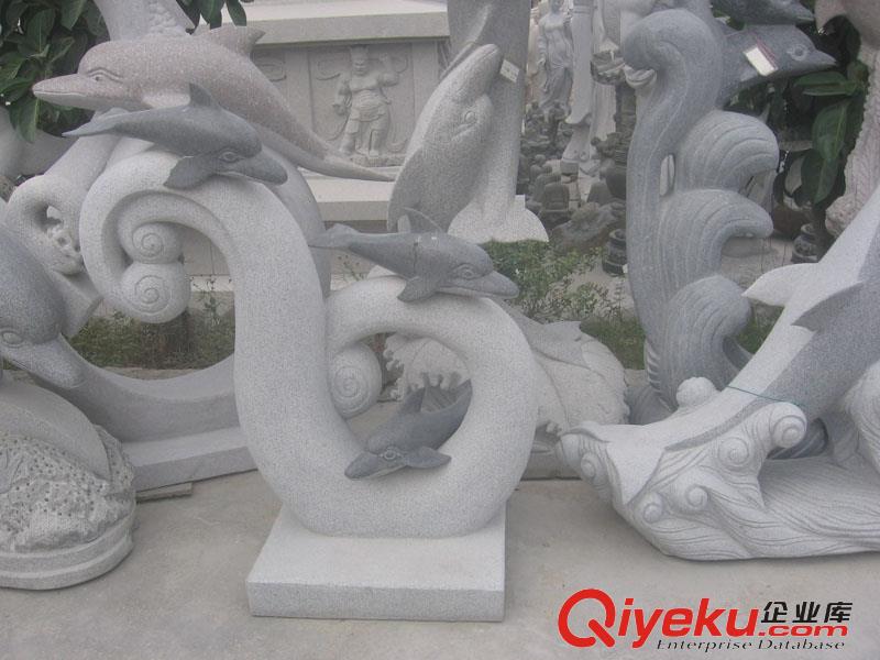 惠安海亨海洋館大理石海豹 石雕海豚海獅雕刻 公園海豚動物雕塑像原始圖片2