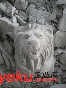 惠安海亨石雕獅子頭 掛壁獅子頭噴水 庭院獸頭吐水雕塑 動物噴水石雕原始圖片3