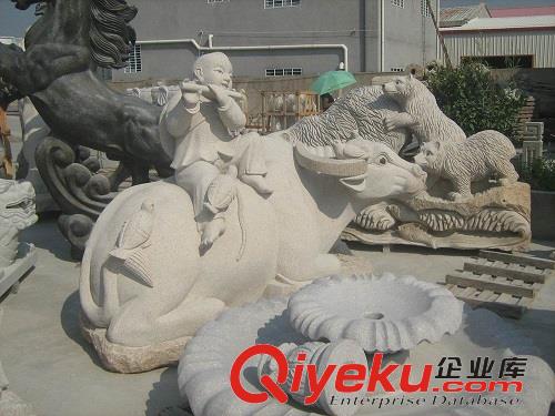 惠安海亨石雕牧童騎牛 石雕放牛童子 牧童放牛雕塑 大型石雕雕像加工原始圖片3