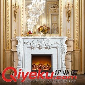 惠安海亨石業石雕歐式壁爐 漢白玉大理石浮雕電視背景裝飾石材壁爐