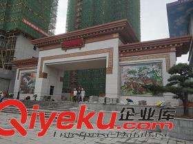惠安海亨石業石雕建材背景墻 別墅外墻浮雕 建材裝飾雕花板設計