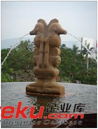 惠安海亨石業石雕海馬噴水 動物噴水雕塑 花崗巖石材魚雕刻吐水原始圖片2