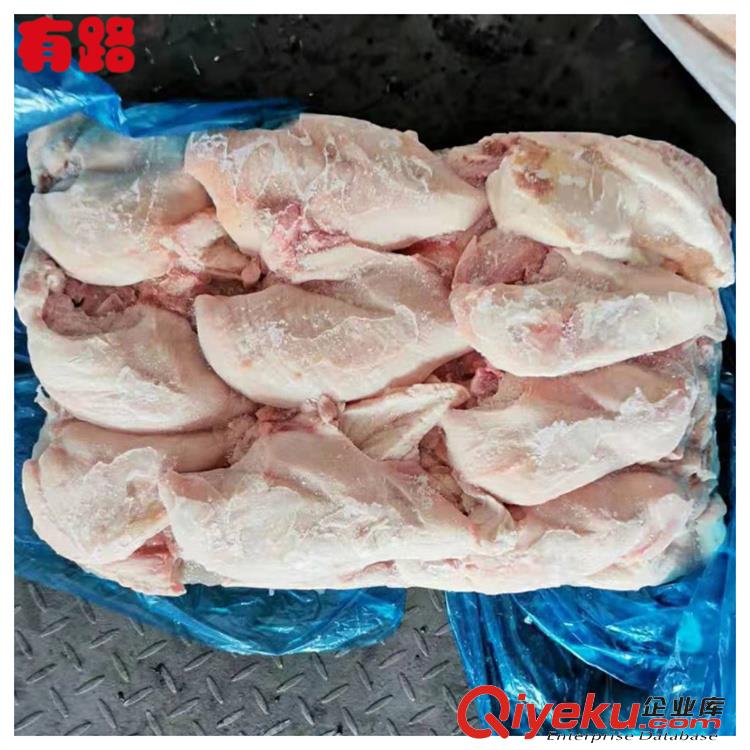 供應有路牌凍品雞大胸老雞胸肉批發(fā)價格山東廠家報價