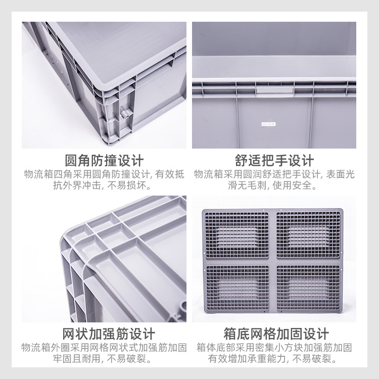 巴中塑料周轉(zhuǎn)箱 汽配零件五金電子物料周轉(zhuǎn)運(yùn)輸箱原始圖片2