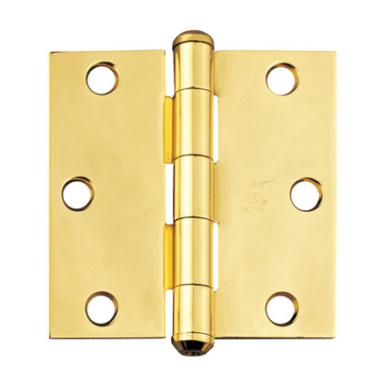 3” Residential Hinge, Brass, Polished & Lacquered