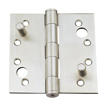 4.5” Standard Weight Plain Bearing Commercial Hinge, w/Security Stud, Satin Chrome