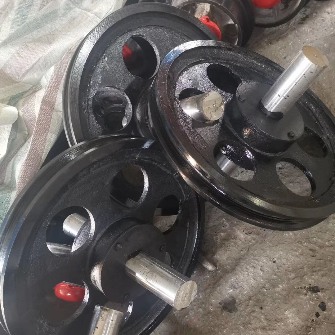 游動天輪，直徑800軸70天輪，定制加工各種型號天輪，繩輪原始圖片3