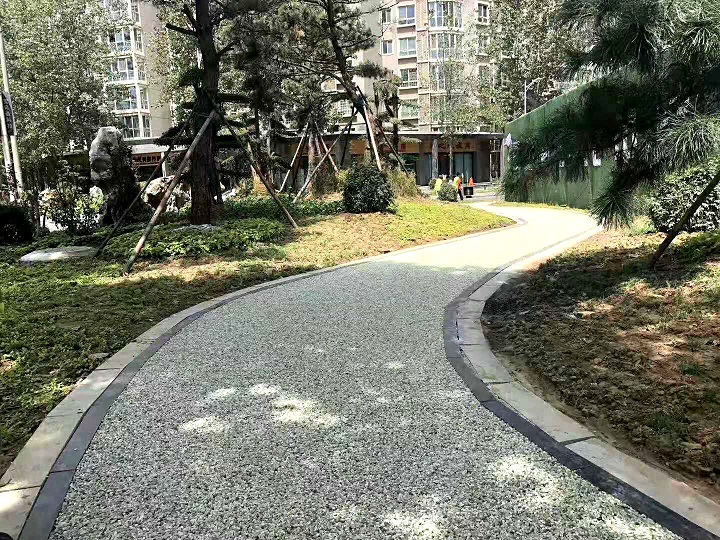 陜西西安透水路面工程，彩色瀝青路面，藝術壓模路面使用用途有哪些原始圖片3